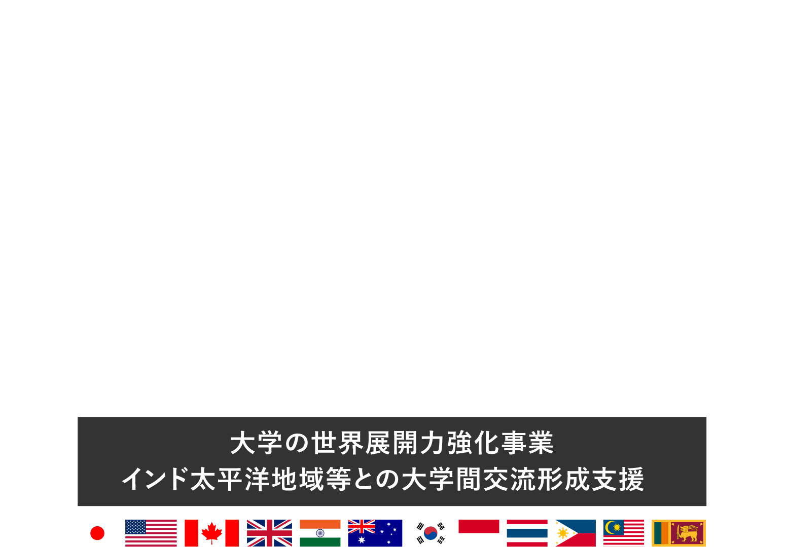 Inter-University Exchange Project −Indo-Pacific Region−［大学の世界展開力強化事業 インド太平洋地域等との大学間交流形成支援］